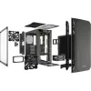 BE QUIET! Ház Midi ATX Pure Base 500 Tápegység nélkül, Metálszürke Üvegfalú