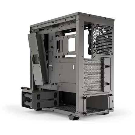BE QUIET! Ház Midi ATX Pure Base 500 Tápegység nélkül, Metálszürke Üvegfalú