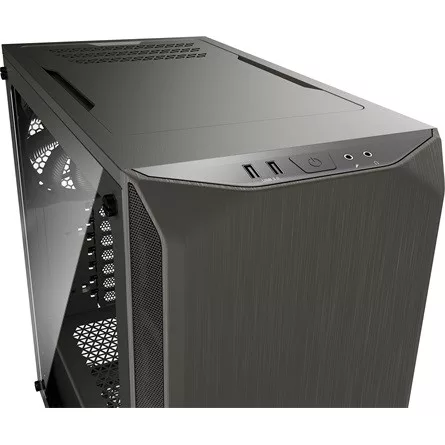 BE QUIET! Ház Midi ATX Pure Base 500 Tápegység nélkül, Metálszürke Üvegfalú