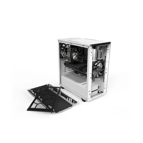 BE QUIET! Ház Midi ATX Pure Base 500 Tápegység nélkül, Metálszürke Üvegfalú