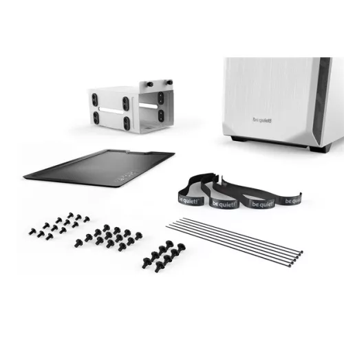 BE QUIET! Ház Midi ATX Pure Base 500 Tápegység nélkül, Metálszürke Üvegfalú