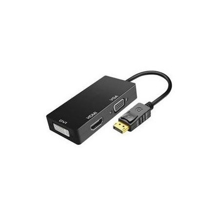 BlackBird BH1355 3-in-1 3-port DisplayPort dokkoló fekete