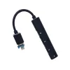BLACKBIRD Adapter USB3.0/Lightning, 2xUSB, 1xUSB-C, 1xLightning, Fekete