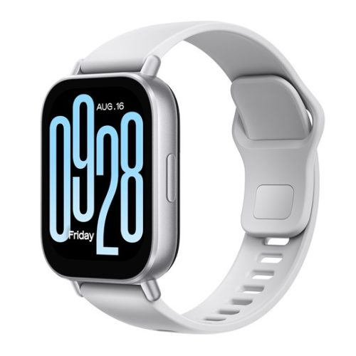 Xiaomi REDMI Watch 5 Active okosóra (szilikon szíj, aktivitásmérő, pulzusmérő, telefonhívás, vízálló, 140+ sport mód) EZÜST