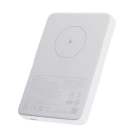   XIAOMI MAGNETIC vésztöltő Type-C aljzat 5000mAh, wireless, FEHÉR