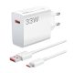 XIAOMI MDY-12-EA hálózati töltő USB aljzat 33W, PD gyorstöltő + Type-C kábel, FEHÉR