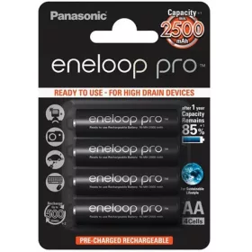   Panasonic eneloop pro AA (LR6) 2500mAh NiMH akkumulátor 4db fekete (blister)