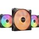 Be Quiet! Cooler 14cm - LIGHT WINGS LX 140mm PWM Triple-Pack (RGB, 1200rpm, 22,9dB, fekete)
