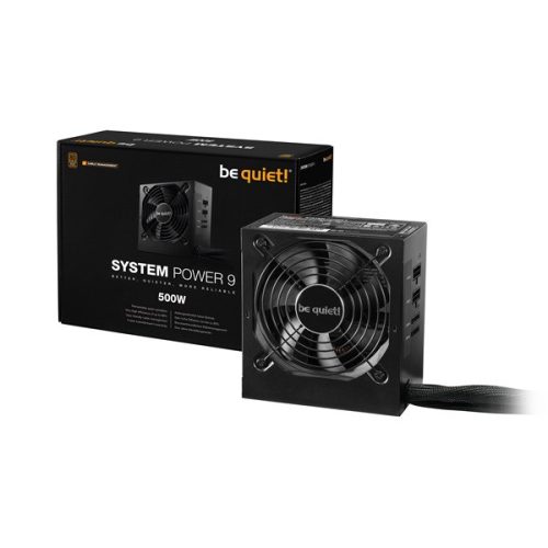 Be Quiet! Tápegység 500W - SYSTEM POWER 9 CM (80+ Bronze, fe