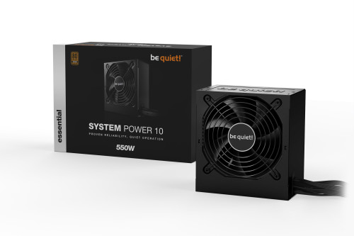 BE QUIET! 550W SYSTEM POWER 10 80+ Bronze Fekete tápegység BN327