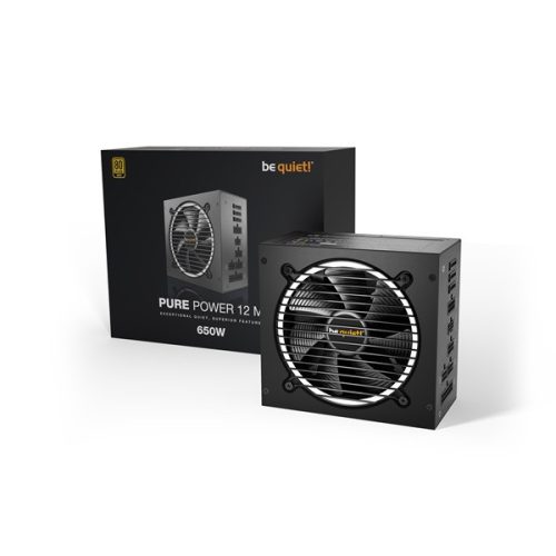 Be Quiet! Tápegység 650W - PURE POWER 12 M (80+ Gold, ATX3.0