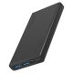 Promate Akkubank - BOLT 10 10000mAh (PowerBank, 1xMicroUSB, 2xUSB 3.0, 1xUSB-C, PD/QC, fekete)