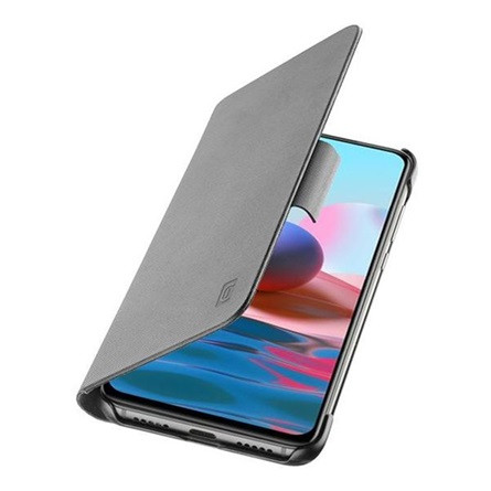 Cellularline Redmi Note 10 5G CELLULARLINE BOOK tok álló, bőr hatású FLIP, kártyazseb, FEKETE