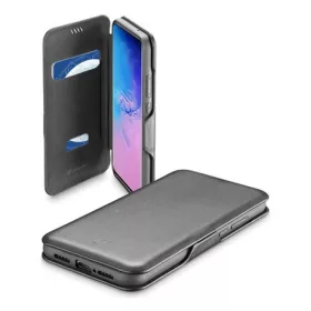   Cellularline Samsung S20 Ultra 5G CELLULARLINE BOOK CLUTCH tok álló, bőr hatású FLIP, kártyazseb funkció, FEKETE