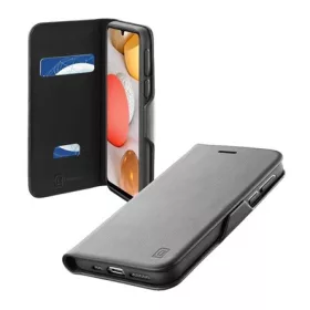   Cellularline Samsung A42 5G CELLULARLINE BOOK CLUTCH tok álló, bőr hatású FLIP, kártyazseb funkció, FEKETE