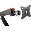 Delock Logilink Dual Monitor mount, 17"-32", Gaming, aluminum,  w/hub & lighting