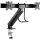 Delock Logilink Dual Monitor mount, 17"-27", steel, space-saving