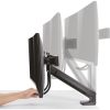 Delock Logilink Dual Monitor mount, 17"-27", steel, space-saving