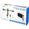 Delock Logilink Dual Monitor mount, 17"-32", steel, 360° VESA plate, arm length: 380mm