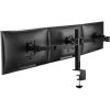 Delock Logilink Triple Monitor mount, 17"-27", steel, 360° VESA plate, arm length: 640mm