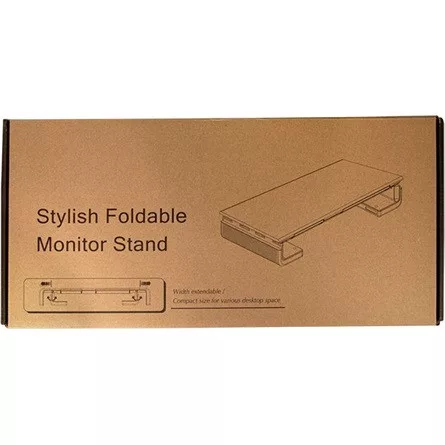 Delock Logilink Tabletop monitor riser, 520 mm long, foldable