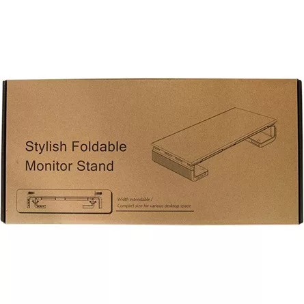 Delock Logilink Tabletop monitor riser, 520 mm long, foldable, 3port Hub