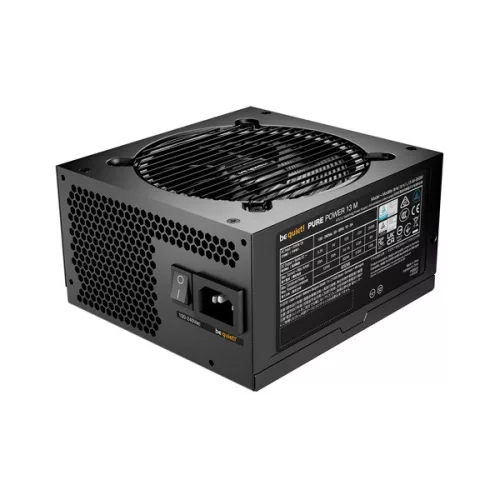 Be Quiet! Tápegység 650W - PURE POWER 13 M (80+ Gold, ATX3.1, PCIe5.1, moduláris, fekete)