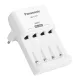 PANASONIC ENELOOP akkutöltő (240V, időzítő, LED jelzés, 4xAA/AAA elem kompatibilis) FEHÉR