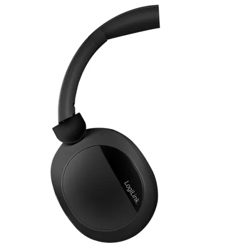 SILVERLINE LOGILINK BT 6.0 Sound Wave Headset, ANC, 3.5 mm AUX, 15-hour battery life, Black