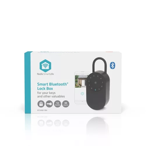 Nedis BTHKB11BK kültéri okos kulcs széf, Bluetooth®, IPX65