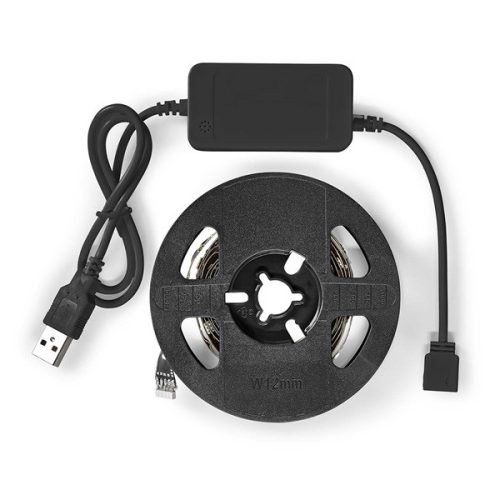 Nedis BTLS20RGBW RGB/meleg fehér Bluetooth LED szalag, IP20, 2m, 2700 K, 380 lm, Android™ / IOS, TV háttérvilágítás