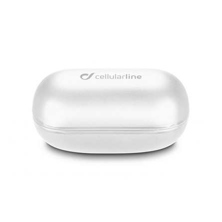 CELLULARLINE PETIT Bluetooth fülhallgató SZTEREO v5.0, aktív zajszűrő + töltőtok, FEHÉR