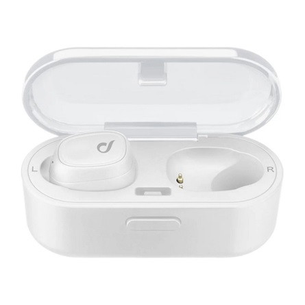 CELLULARLINE SHADOW Bluetooth fülhallgató SZTEREO v5.0, aktív zajszűrő + töltőtok, FEHÉR