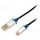 LogiLink USB-A 2.0 -> USB-B 2.0 micro M/M adatkábel 1.5m fekete premium
