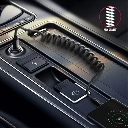 Axagon USB-C -> USB-C M/M adatkábel 0.6m fekete tekercselt, 60W