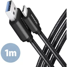   Axagon USB-C 3.2 Gen1 -> USB-A 3.2 Gen 1 M/M adatkábel 1m fekete