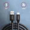 Axagon USB-C 3.2 Gen1 -> USB-A 3.2 Gen 1 M/M adatkábel 1.5m fekete