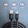 Axagon USB-A 2.0 -> USB-B 2.0 micro M/M adatkábel 2m fekete