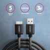Axagon USB-A 3.2 Gen1 -> USB-B 3.0 micro M/M adatkábel 1m fekete
