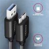 Axagon USB-A 3.2 Gen1 -> USB-B 3.0 micro M/M adatkábel 1m fekete