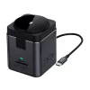 BLITZWOLF Type-C HUB 9in1 elosztó, wireless, FEKETE