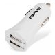 AWEI autós töltő 2 USB aljzat 12W, gyorstöltő, FEHÉR