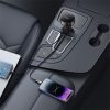 Baseus CHG Baseus Enjoyment Pro Car Charger U+Retractable iPhone Cable 55W autós gyorstöltő automatata behúzós kábellel, fekete