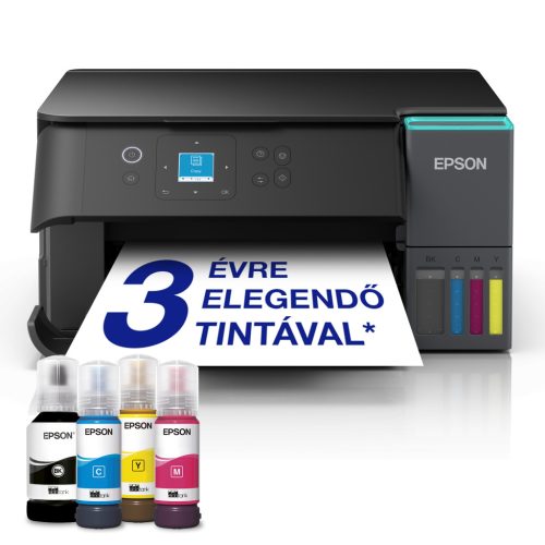 Epson EcoTank L4360 színes tintasugaras A4 MFP, WIFI, duplex, fekete