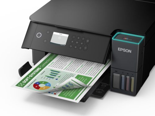 Epson EcoTank L6360 színes tintasugaras A4 MFP, duplex, LAN, WIFI, fekete