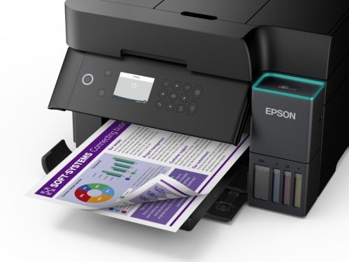 Epson EcoTank L6370 színes tintasugaras A4 MFP, ADF, duplex, LAN, WIFI, fekete