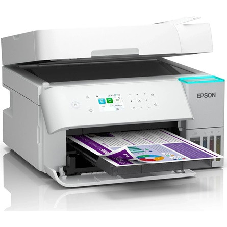 Epson EcoTank L6376 színes tintasugaras A4 MFP, ADF, duplex, LAN, WIFI, fehér