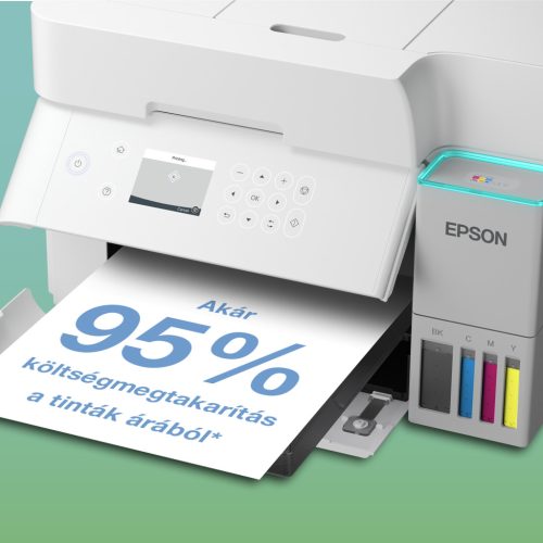 Epson EcoTank L6376 színes tintasugaras A4 MFP, ADF, duplex, LAN, WIFI, fehér