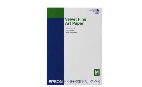 Epson Velvet Fine Art Paper, A3+, 260g/m?, 20 Blatt