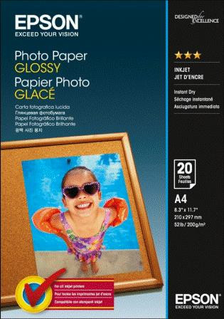 Epson Photo Paper Glossy A4 20 sheet